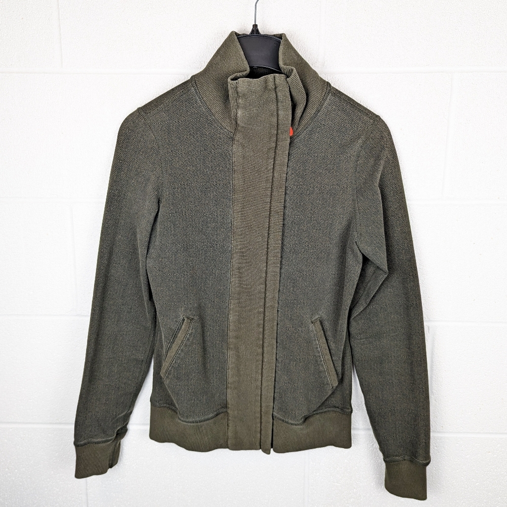 Rare Vintage Lululemon Slalom Jacket Military Green Quilted Patches Herringbone